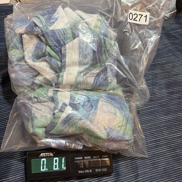 Nally & Millie Tunic Top Women L Peacock Feather Print Asymmetrical Hem Boho - Picture 8 of 8